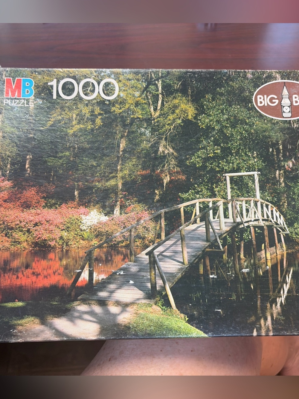VTG Milton Bradley 1000-Piece Scenic Bridge Jigsaw Puzzle - unopened
